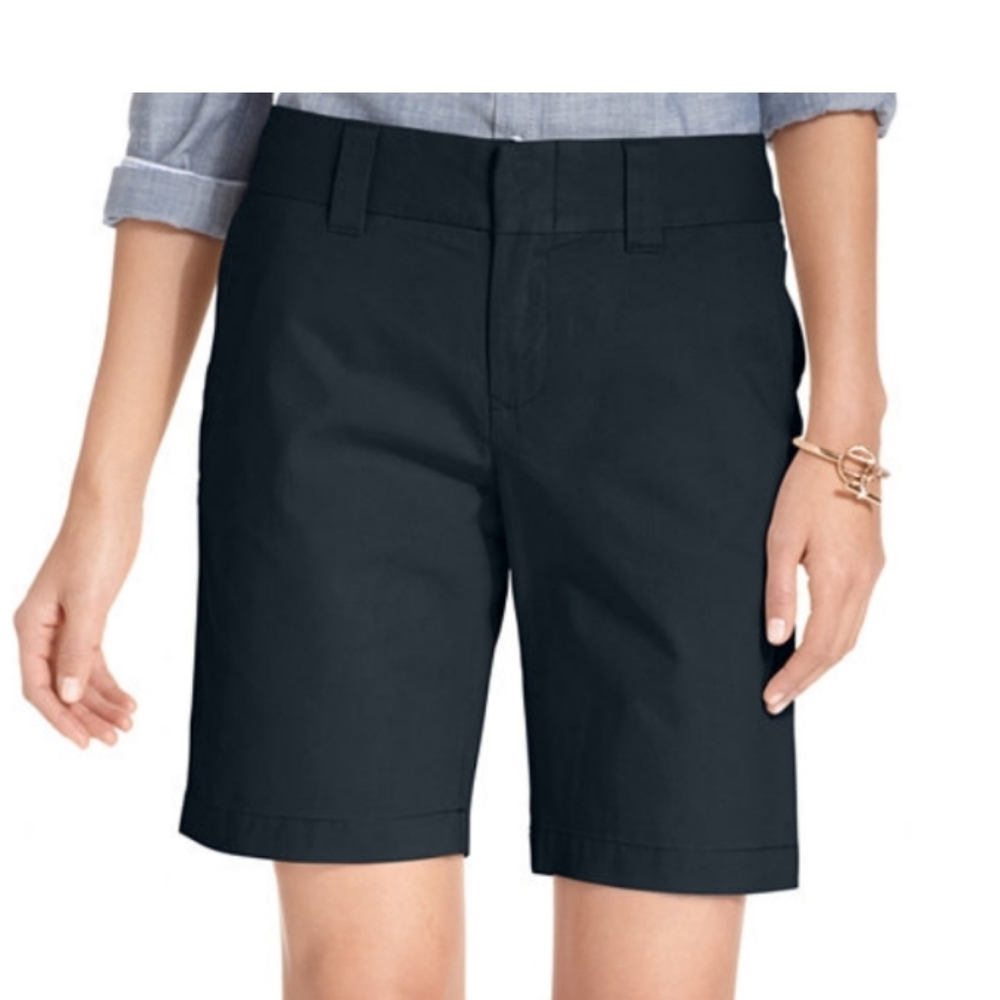 Tommy Hilfiger Women's Bermuda Shorts, Navy Blue, Size 4, Like New